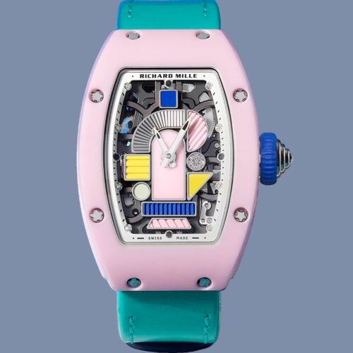 RICHARD MILLE RM07-01 COLOURED CERAMIC PASTEL PINK LIMITED EDITION